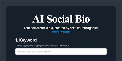 AI Social Bio AI Tool
