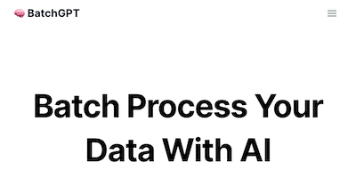 Batch GPT AI Tool