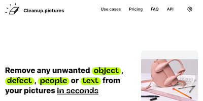 Cleanup Pictures AI Tool