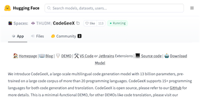 CodeGeeX AI Tool