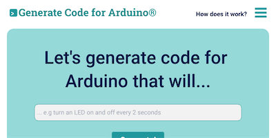 Duino Code Generator AI Tool