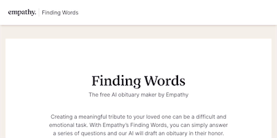 Finding Words AI Tool