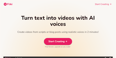 Fliki AI Tool