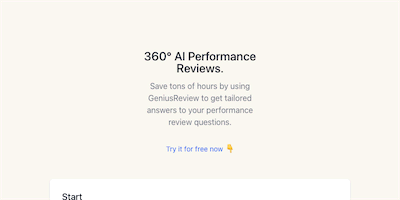 GeniusReview AI Tool