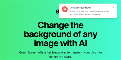Green Screen AI AI Tool