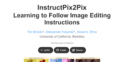 InstructPix2Pix AI Tool