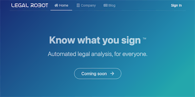 Legal Robot AI Tool