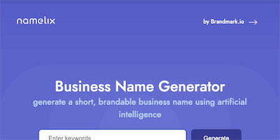 Namelix AI Tool