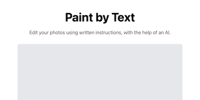 Paint By Text AI Tool