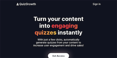 QuizGrowth AI Tool