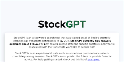 StockGPT AI Tool