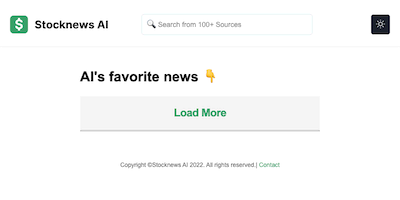 Stocknews AI AI Tool