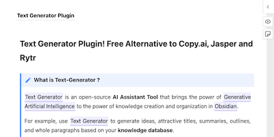Text Generator Plugin AI Tool