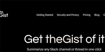 theGist AI Tool