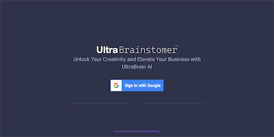 UltraBrainstomer AI Tool