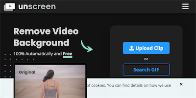 Unscreen.com AI Tool